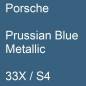 Preview: Porsche, Prussian Blue Metallic, 33X / S4.